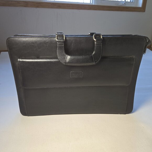 Bugatti Black Leather Briefcase - Picture 7 of 16